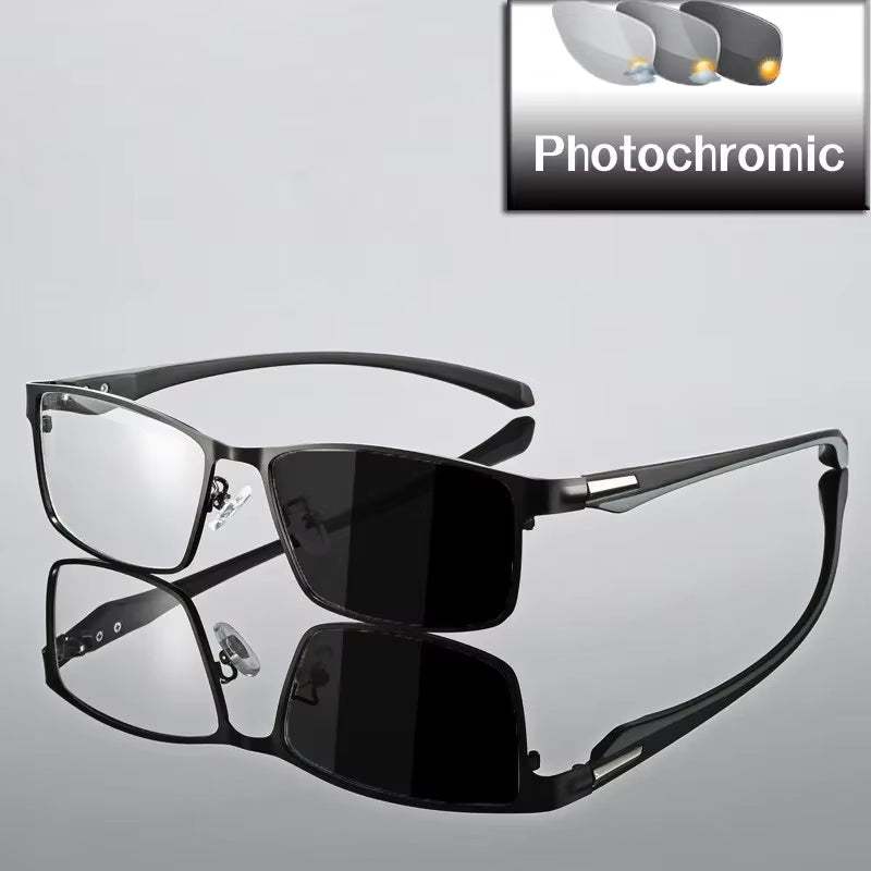 Fashion Progressive Multifocal Reading Glasses Women Men Business Presbyopia Eyewear TR90 Flexible Photochromic Eyeglasses