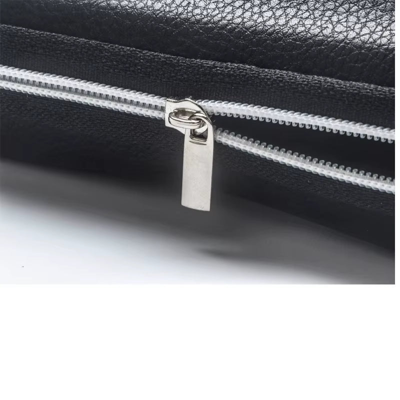 Leather Glasses Case Portable Sunglasses Reading Glasses Carry Bag Hard Zipper Box Protective Case Cover Eyeglasses Accessories