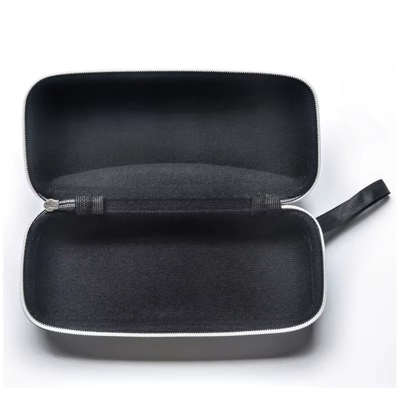 Leather Glasses Case Portable Sunglasses Reading Glasses Carry Bag Hard Zipper Box Protective Case Cover Eyeglasses Accessories