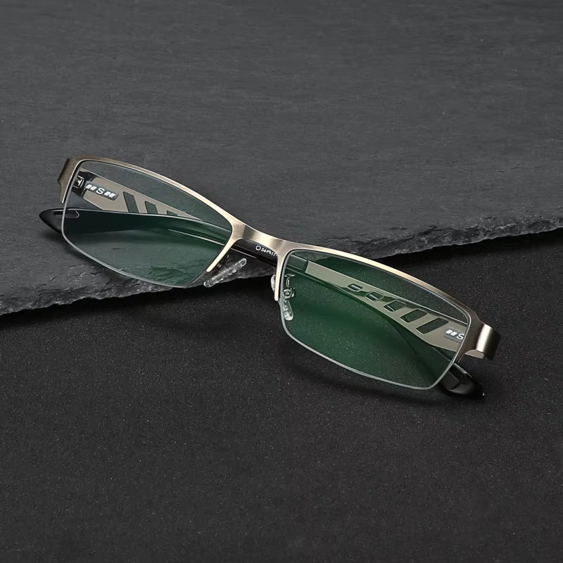 Men'S Business Sun Transition Photochromic Reading Glasses 