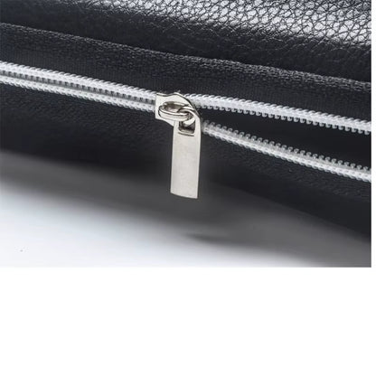 Leather Glasses Case Portable Sunglasses Reading Glasses Carry Bag Hard Zipper Box Protective Case Cover Eyeglasses Accessories