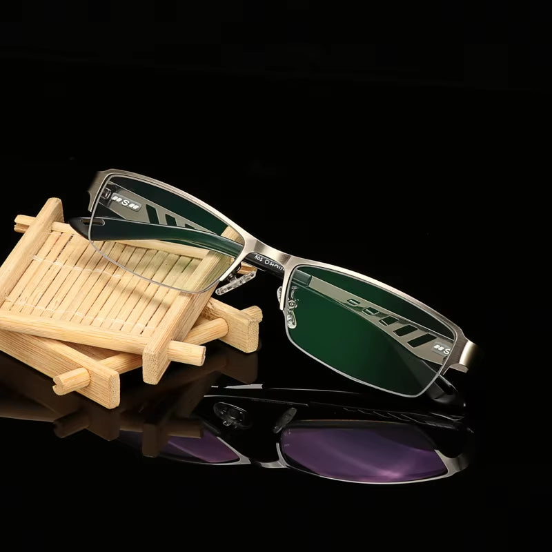 Men'S Business Sun Transition Photochromic Reading Glasses 