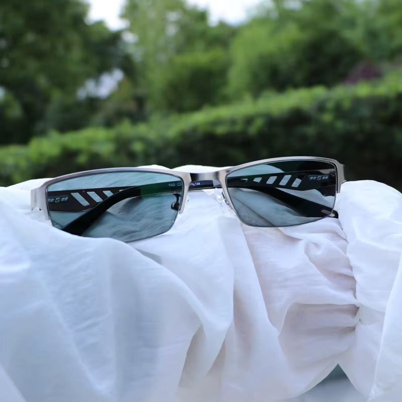 Men'S Business Sun Transition Photochromic Reading Glasses 
